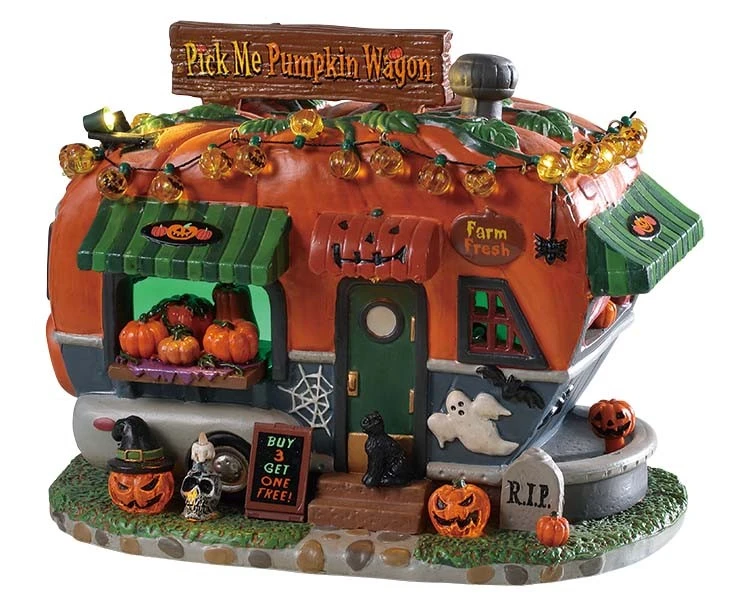 LEMAX - Pick Me Pumpkin Wagon 3 LEMAX - Pick Me Pumpkin Wagon